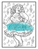 Le Chaos Créatif Coloriage Danse Rétro