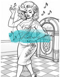 Le Chaos Créatif Coloriage Danse Rétro