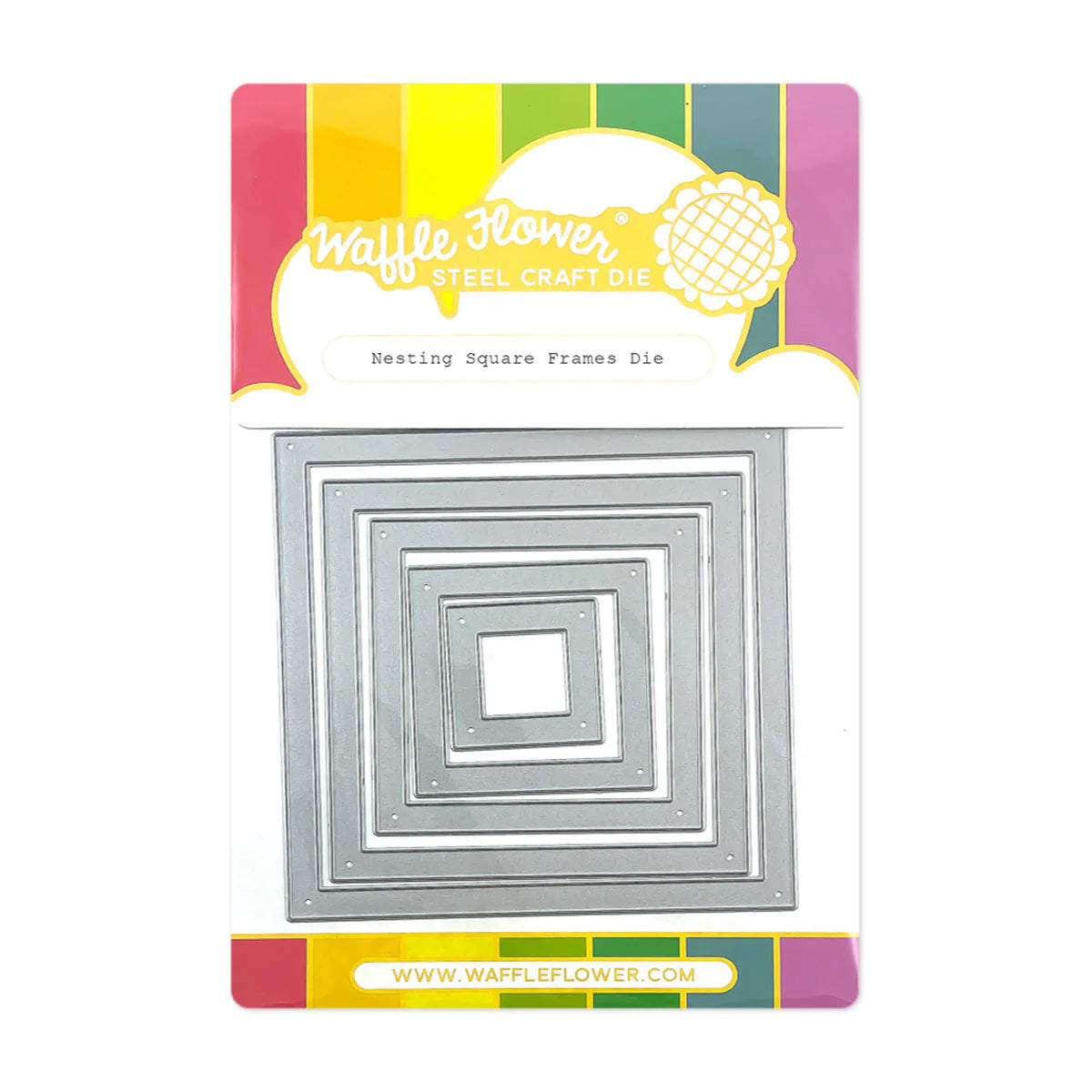 Waffle Flower Nesting Square Frames Die – Scrap en masse