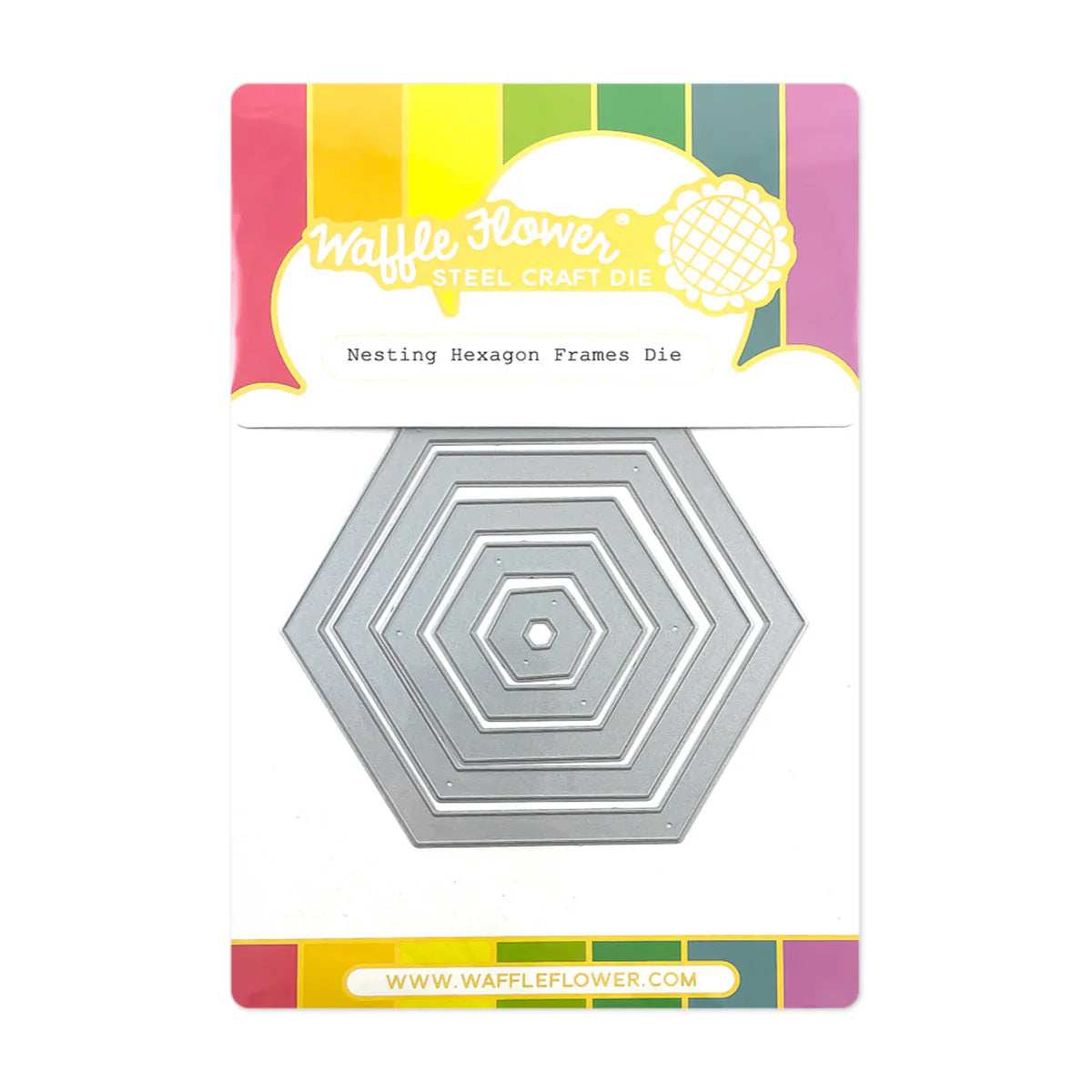Waffle Flower Die Nesting Hexagon Frames – Scrap en masse