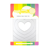 Waffle Flower Gradient Heart Panel Die