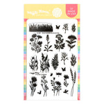 Waffle Flower Wild Flower Silhouettes Stamp Set