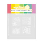 Waffle Flower x Galina Filippenko Postage Collage Gingerbread Stencil