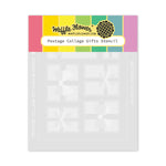 Waffle Flower Postage Collage Gifts Stencil