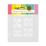 Waffle Flower Postage Collage Gifts Stencil