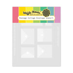 Waffle Flower Postage Collage Envelope Stencil