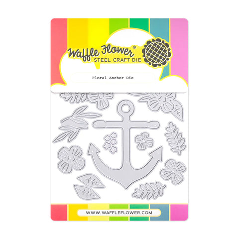 Waffle Flower Floral Anchor Die