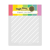 Waffle Flower x Galina Filippenko - Diagonal Line Stencil