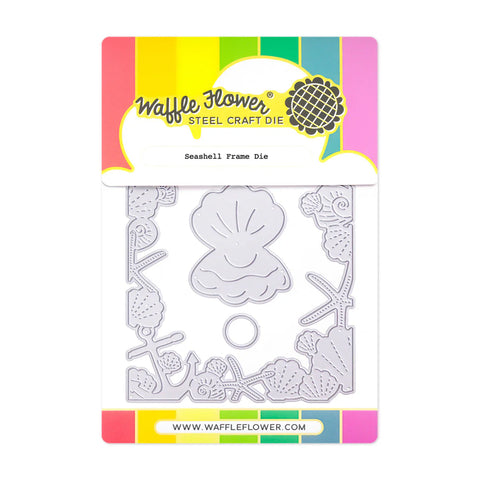 Waffle Flower Seashell Frame Die