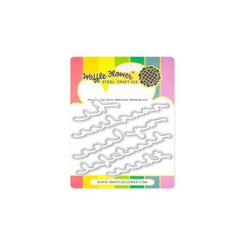 Waffle Flower Overlapping Hello Additions Matching Die