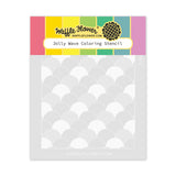 Waffle Flower Jolly Wave Coloring Stencil