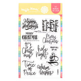Waffle Flower x Galina Filippenko - Open Book Holiday Sayings Stamp Set