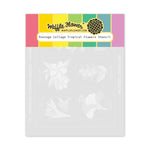Waffle Flower x Galina Filippenko Postage Collage Tropical Flowers Stencil