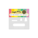 Waffle Flower x Galina Filippenko Open Book Bookmark Coloring Stencil