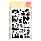 Waffle Flower x Galina Filippenko Postage Collage Mush Love Stamp Set