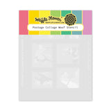 WAFFLE FLOWER X GALINA FILIPPENKO Postage Collage Woof Stencil