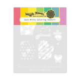 WAFFLE FLOWER X GALINA FILIPPENKO Just Mitts Coloring Stencil