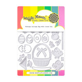 Waffle Flower x Galina Filippenko Postage Collage Egg Hunt Icons Die