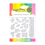 Waffle Flower x Galina Filippenko Postage Collage Bunny Silhouettes Die