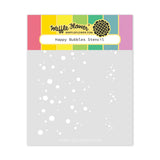 Waffle Flower Happy Bubbles Stencil