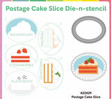 WAFFLE FLOWER X GALINA FILIPPENKO Postage Cake Slice Die-n-stencil