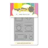 Waffle Flower Postage Collage Seeds Details Die