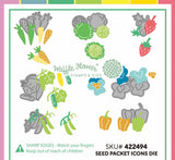 Waffle Flower Seed Packet Icons Die
