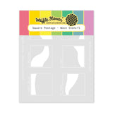 Waffle Flower x Galina Filippenko Square Postage - Wave Stencil