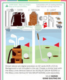 Waffle Flower Die, Gone Golfing