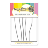 Waffle Flower Wavy Lines Horizontal A7 Die