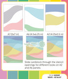 Waffle Flower x Galina Filippenko Wave Stencil for A2 A6 A7