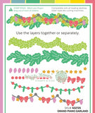 Waffle Flower Grand Piano Garland Die