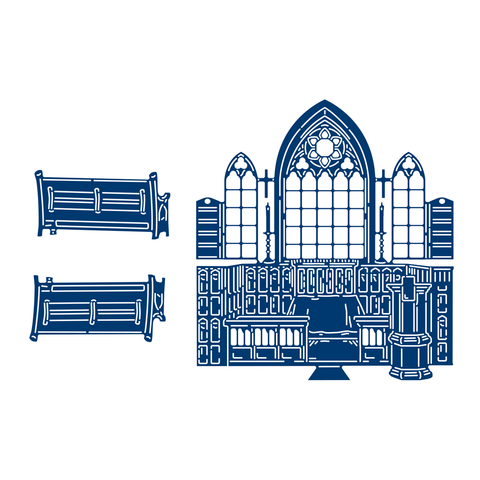 Tattered Lace Inside The Chapel Die Set