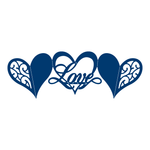 Tattered Lace Harmony Love Die Set