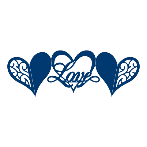 Tattered Lace Harmony Love Die Set