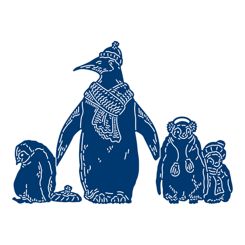 Tattered Lace Mother and Baby Penguins Die Set