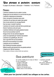 Le Chaos Créatif- phrases et pochoirs-Duo aventure