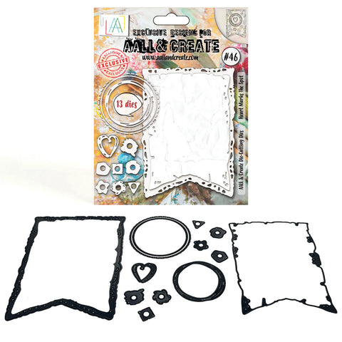 AALL and Create -  Die-Cutting Die Set #46 - Heart Marks The Spot