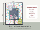 CrafTreat Scrapbook Blank Precut Album Base - Gate Fold Folio - White