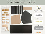 CrafTreat Scrapbook Blank  Basic 8x8 - White