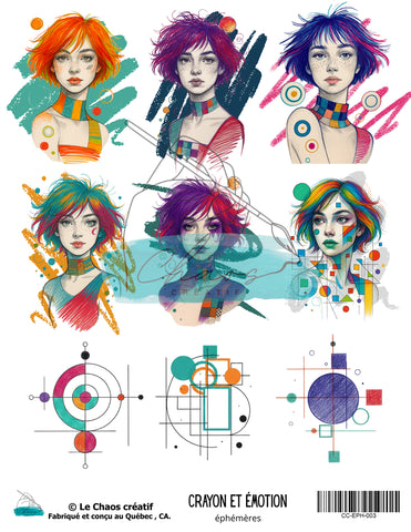 Le Chaos Créatif Crayons et émotions, éphémères