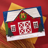 Spellbinders Country Christmas Barn Etched Dies from the Country Christmas Collection by Annie Williams