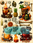 Le Chaos Créatif- album collage- Élixirs d’enfer et Mixologie macabre