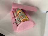 Ink Station Washi Tape Holders: Sakura Pink / Sakura Pink / Horizontal