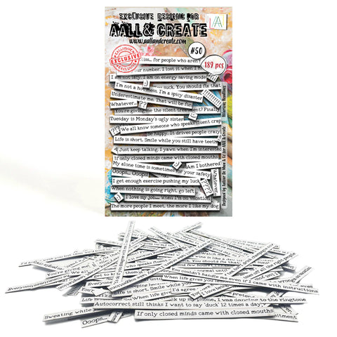 AALL and Create - Ephemera Die-Cuts - Hilarious Headlines