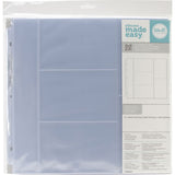 We R Ring Photo Sleeves 12"X12" 10/Pkg (3) 4"X6" & (2) 6"X4" Pockets