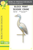 Birch Press Block Print Seaside Crane
