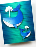 Birch Press Block Print Whale Duo
