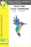 Birch Press Block Print Flashy Hummingbird
