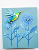 Birch Press Block Print Soaring Hummingbird